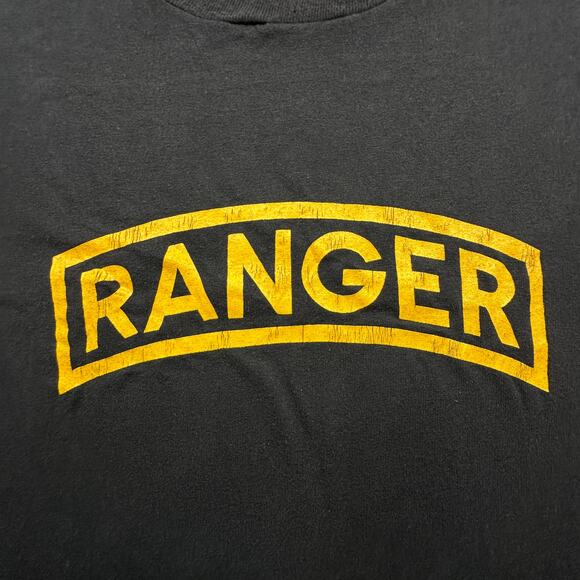 Vintage 80s Soffe Shirts Army Ranger Single Stitch T-Shirt Large Short Sleeve - Picture 6 of 10